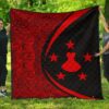 Austral Islands Flag Polynesian Premium Quilt  Circle Style  07 J2  Quilt